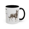 11oz Australian Kelpie Latin Mug, Australian Kelpie, Vintage Dog Coffee Mug, Dog Lover Gift