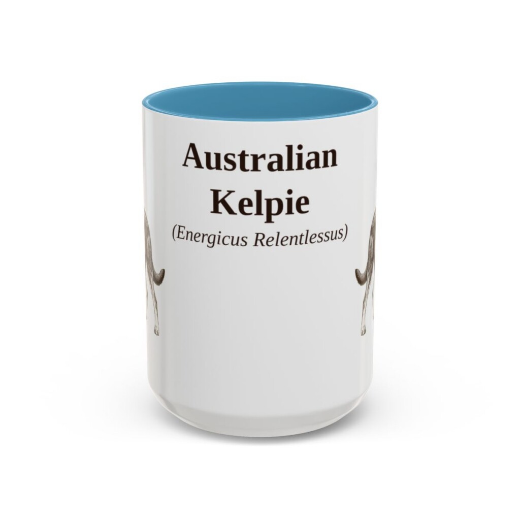 australian-kelpie-mug-latin-light-blue-1 15oz Australian Kelpie Latin Mug, Australian Kelpie, Vintage Dog Coffee Mug, Dog Lover Gift