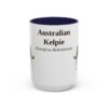 australian-kelpie-mug-latin-navy-1 15oz Australian Kelpie Latin Mug, Australian Kelpie, Vintage Dog Coffee Mug, Dog Lover Gift