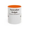 11oz Australian Kelpie Latin Mug, Australian Kelpie, Vintage Dog Coffee Mug, Dog Lover Gift