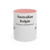 11oz Australian Kelpie Latin Mug, Australian Kelpie, Vintage Dog Coffee Mug, Dog Lover Gift