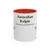 11oz Australian Kelpie Latin Mug, Australian Kelpie, Vintage Dog Coffee Mug, Dog Lover Gift