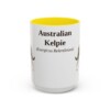 australian-kelpie-mug-latin-yellow-1 15oz Australian Kelpie Latin Mug, Australian Kelpie, Vintage Dog Coffee Mug, Dog Lover Gift