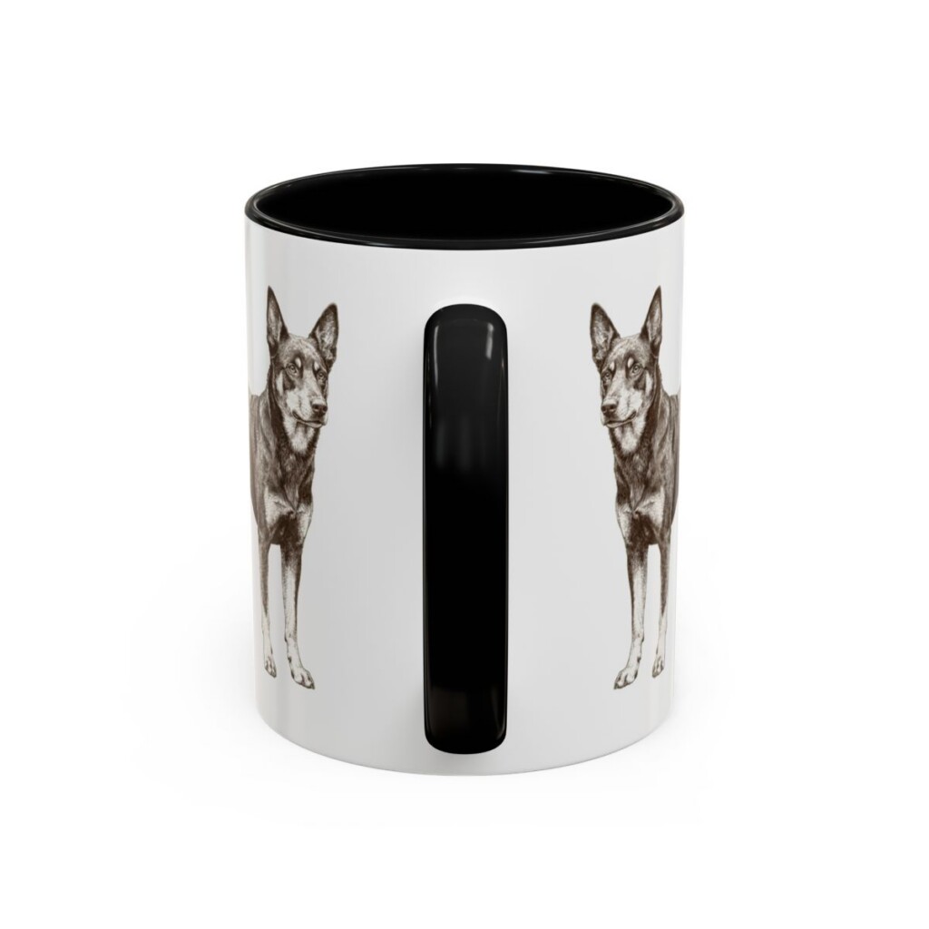 11oz Australian Kelpie Dog Mom Mug, Vintage Sketch Coffee Mug, Dog Mom Gift