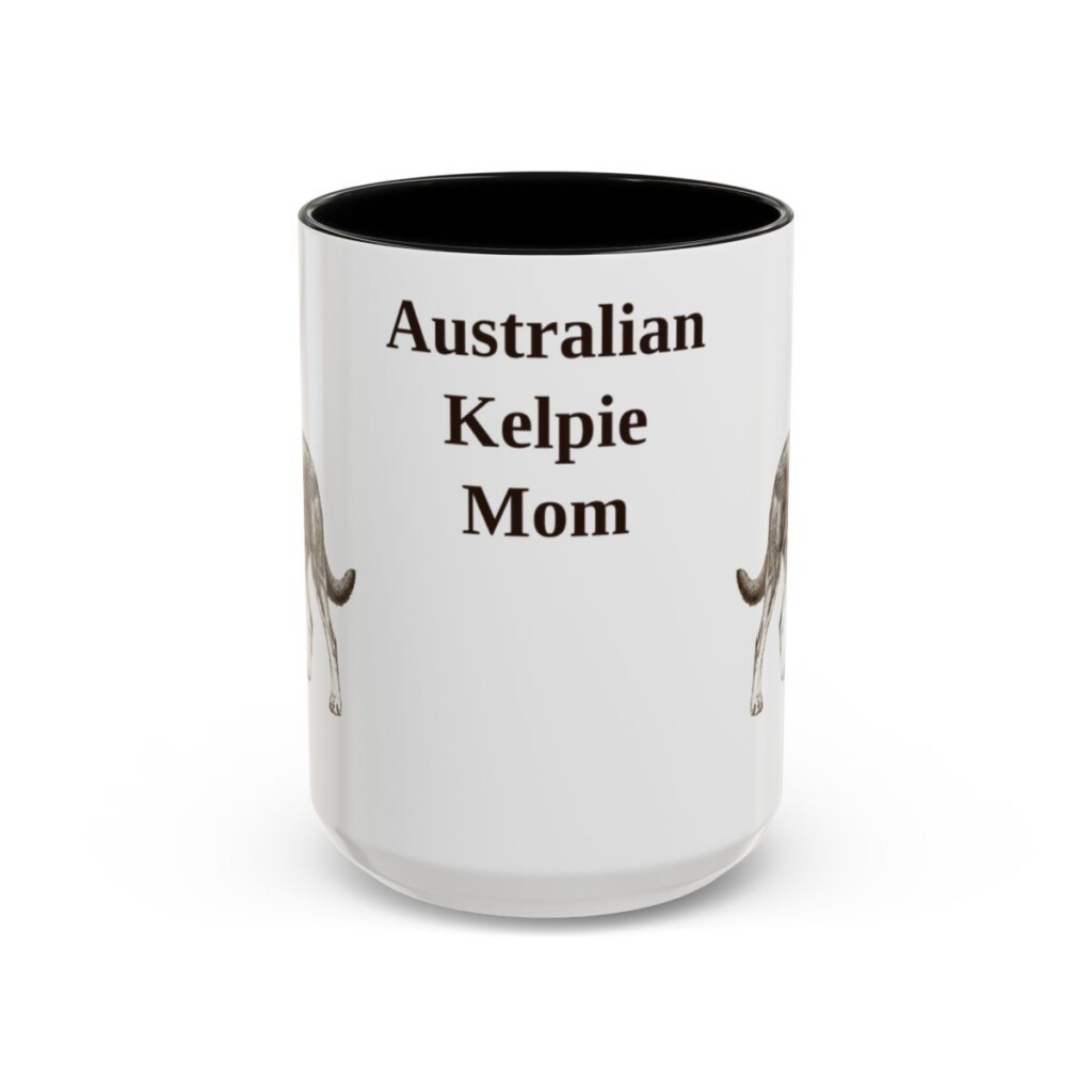 australian-kelpie-mug-mom-black-front-3 15oz Australian Kelpie Dog Mom Mug, Vintage Sketch Coffee Mug, Dog Mom Gift