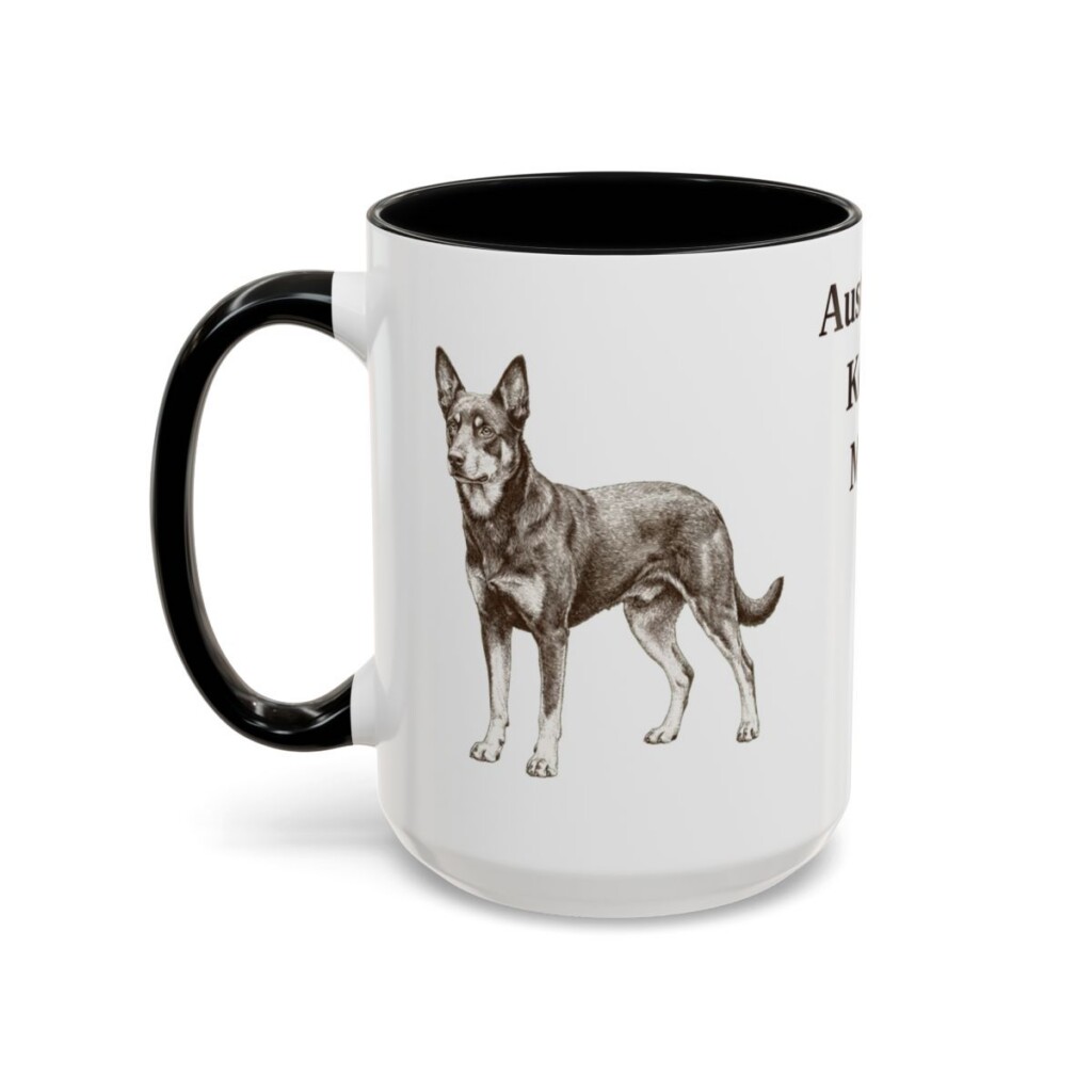australian-kelpie-mug-mom-black-left-3 15oz Australian Kelpie Dog Mom Mug, Vintage Sketch Coffee Mug, Dog Mom Gift