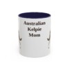 11oz Australian Kelpie Dog Mom Mug, Vintage Sketch Coffee Mug, Dog Mom Gift