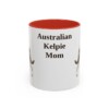 11oz Australian Kelpie Dog Mom Mug, Vintage Sketch Coffee Mug, Dog Mom Gift