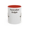 11oz Australian Kelpie Mug, Vintage Dog Portrait Coffee Mug, Dog Lover Gift