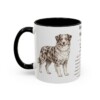 11oz Australian Shepherd Mug, Illustrated Dog Breed Facts Coffee Mug, Vintage Dog Keepsake Gift