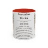 11oz Australian Terrier Mug, Illustrated Dog Breed Facts Coffee Mug, Vintage Dog Keepsake Gift