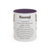 11oz Basenji Mug, Illustrated Dog Breed Facts Coffee Mug, Vintage Dog Keepsake Gift
