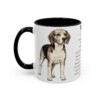 11oz Beagle Mug, Illustrated Dog Breed Facts Coffee Mug, Vintage Dog Keepsake Gift