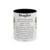 11oz Beaglier Mug, Illustrated Dog Breed Facts Coffee Mug, Vintage Dog Keepsake Gift