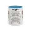 11oz Beaglier Mug, Illustrated Dog Breed Facts Coffee Mug, Vintage Dog Keepsake Gift