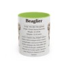 11oz Beaglier Mug, Illustrated Dog Breed Facts Coffee Mug, Vintage Dog Keepsake Gift