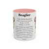 11oz Beaglier Mug, Illustrated Dog Breed Facts Coffee Mug, Vintage Dog Keepsake Gift