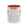 11oz Beaglier Mug, Illustrated Dog Breed Facts Coffee Mug, Vintage Dog Keepsake Gift