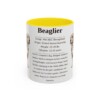 11oz Beaglier Mug, Illustrated Dog Breed Facts Coffee Mug, Vintage Dog Keepsake Gift