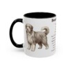 11oz Bearded Collie Mug, Illustrated Dog Breed Facts Coffee Mug, Vintage Dog Keepsake Gift
