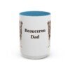 15oz Beauceron Dog Dad Mug, Vintage Sketch Coffee Mug, Dog Dad Gift