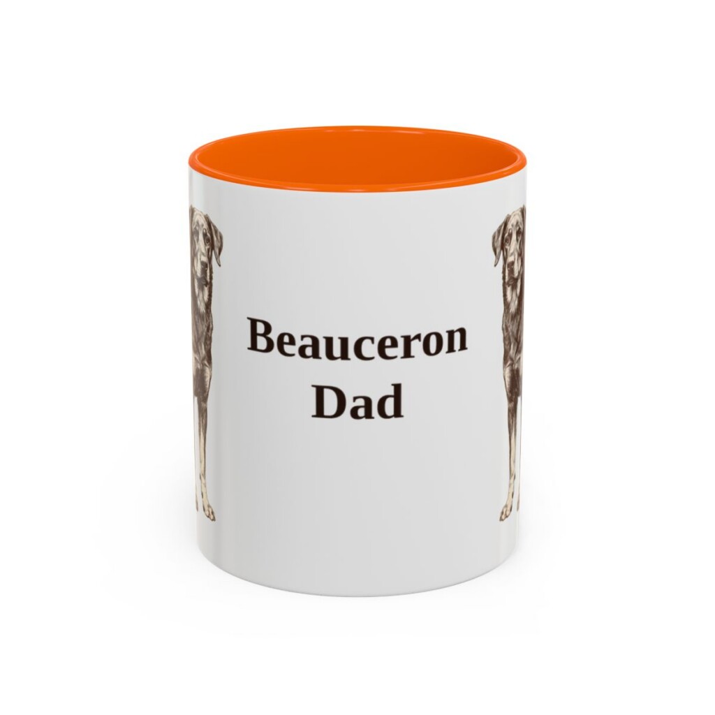 11oz Beauceron Dog Dad Mug, Vintage Sketch Coffee Mug, Dog Dad Gift