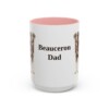 15oz Beauceron Dog Dad Mug, Vintage Sketch Coffee Mug, Dog Dad Gift