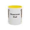 11oz Beauceron Dog Dad Mug, Vintage Sketch Coffee Mug, Dog Dad Gift