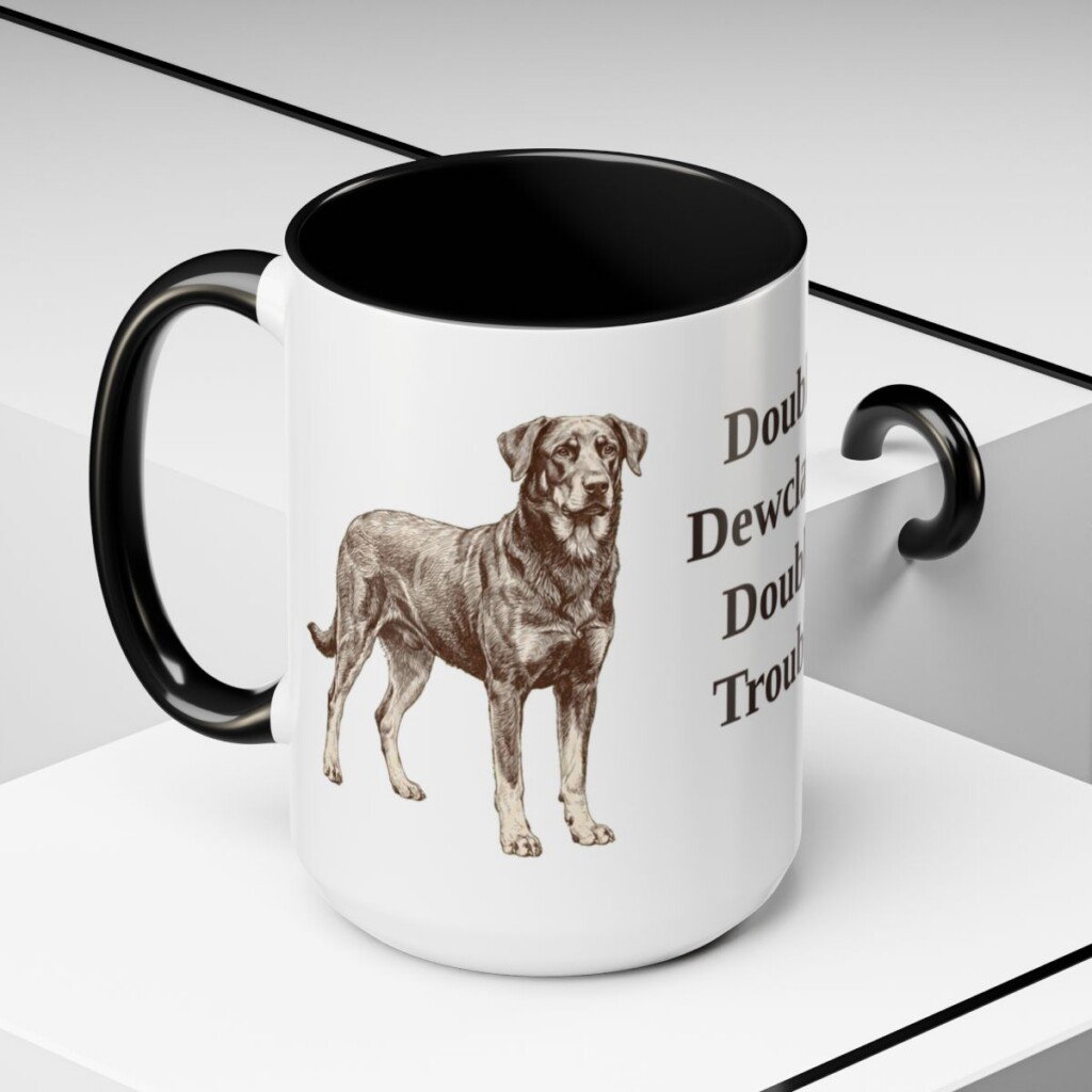 beauceron-mug-humor-black-context-2-1 15oz Funny Beauceron Mug, Double Dewclaws Double Trouble, Vintage Dog Coffee Mug, Dog Lover Gift