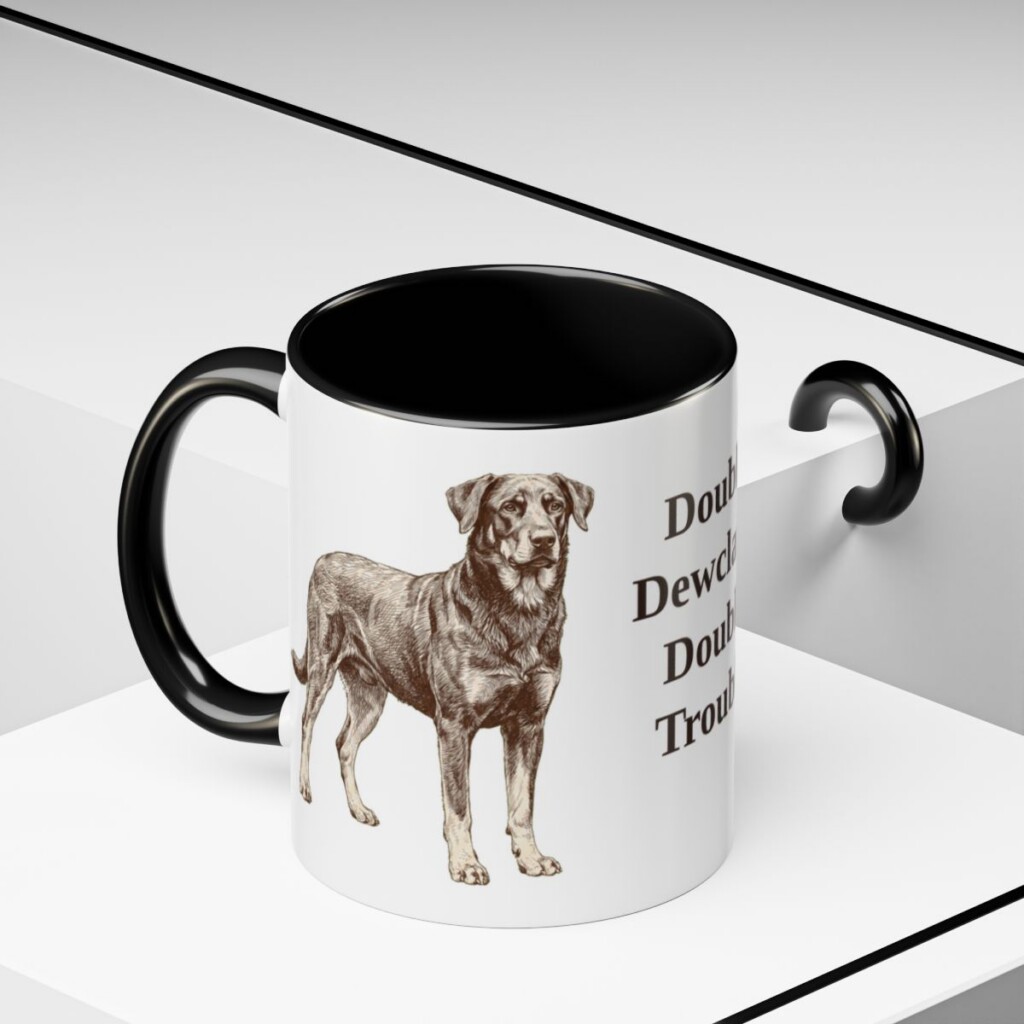 beauceron-mug-humor-black-context-2-3 11oz Funny Beauceron Mug, Double Dewclaws Double Trouble, Vintage Dog Coffee Mug, Dog Lover Gift