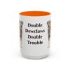 beauceron-mug-humor-orange-1 15oz Funny Beauceron Mug, Double Dewclaws Double Trouble, Vintage Dog Coffee Mug, Dog Lover Gift