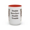 beauceron-mug-humor-red-1 15oz Funny Beauceron Mug, Double Dewclaws Double Trouble, Vintage Dog Coffee Mug, Dog Lover Gift