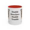 beauceron-mug-humor-red-3 11oz Funny Beauceron Mug, Double Dewclaws Double Trouble, Vintage Dog Coffee Mug, Dog Lover Gift