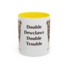 beauceron-mug-humor-yellow-3 11oz Funny Beauceron Mug, Double Dewclaws Double Trouble, Vintage Dog Coffee Mug, Dog Lover Gift