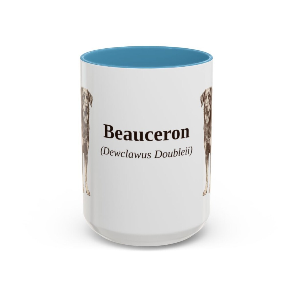 15oz Beauceron Latin Mug, Beauceron, Vintage Dog Coffee Mug, Dog Lover Gift