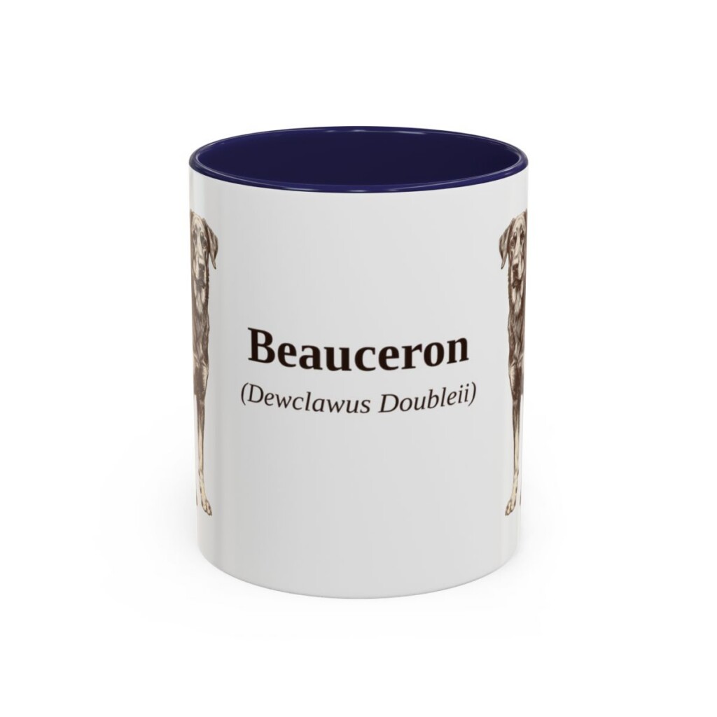 11oz Beauceron Latin Mug, Beauceron, Vintage Dog Coffee Mug, Dog Lover Gift