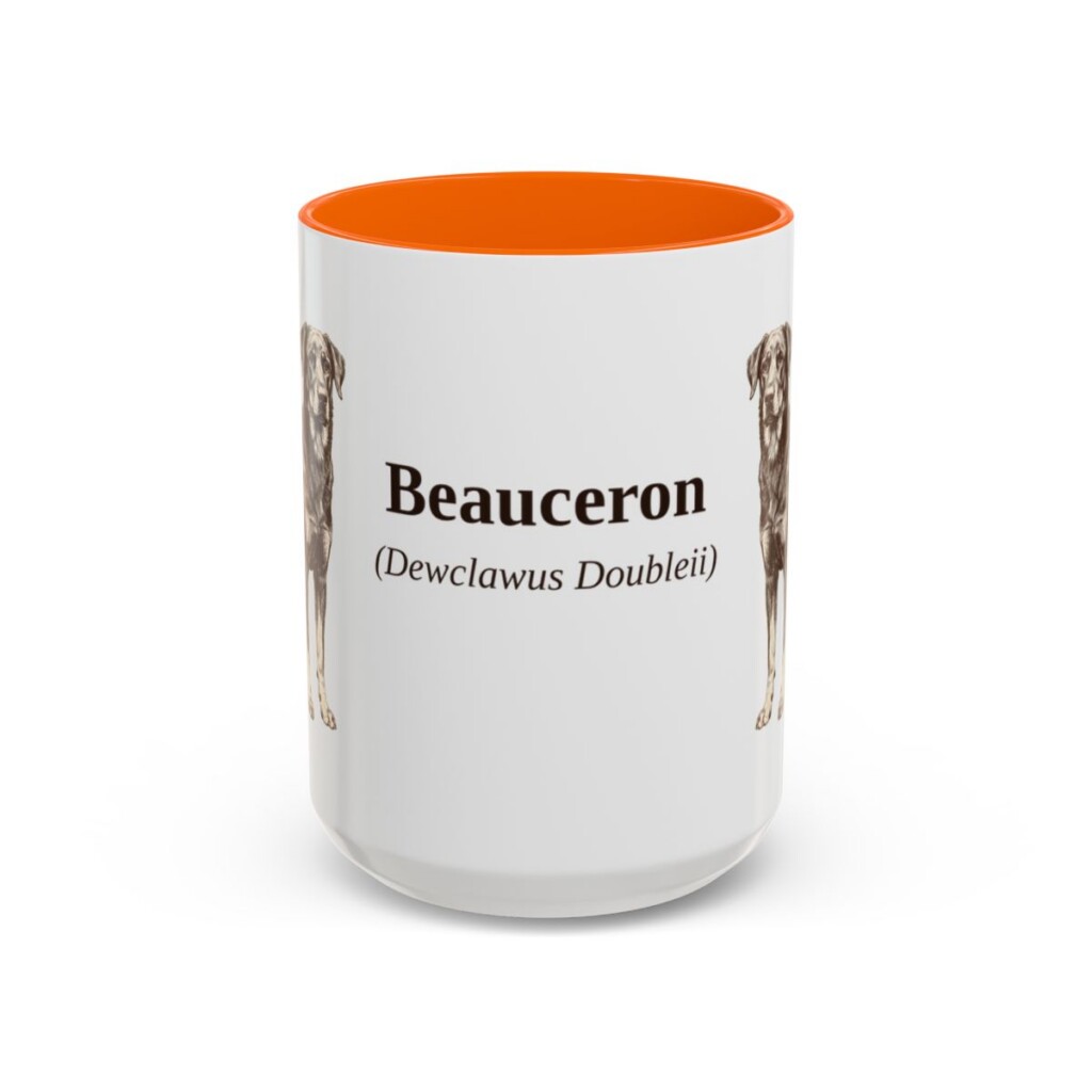 15oz Beauceron Latin Mug, Beauceron, Vintage Dog Coffee Mug, Dog Lover Gift