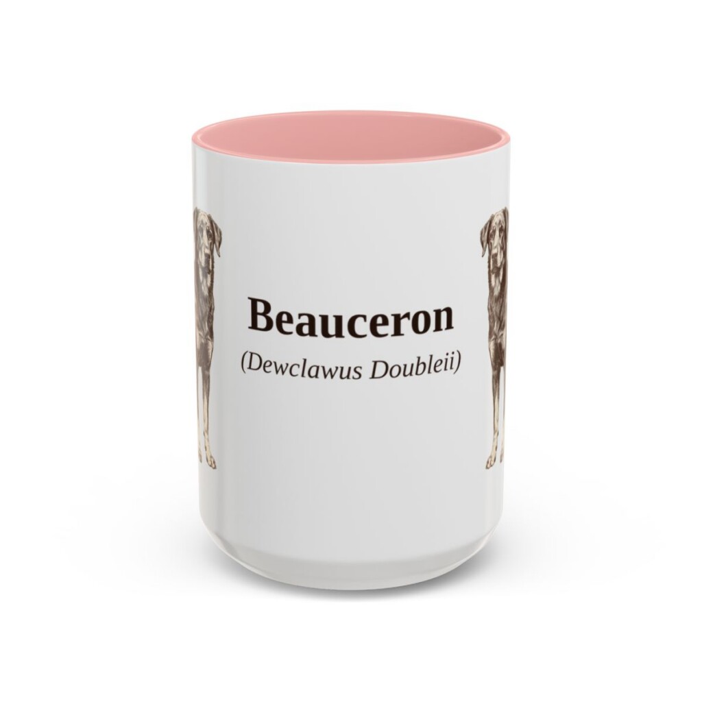 15oz Beauceron Latin Mug, Beauceron, Vintage Dog Coffee Mug, Dog Lover Gift