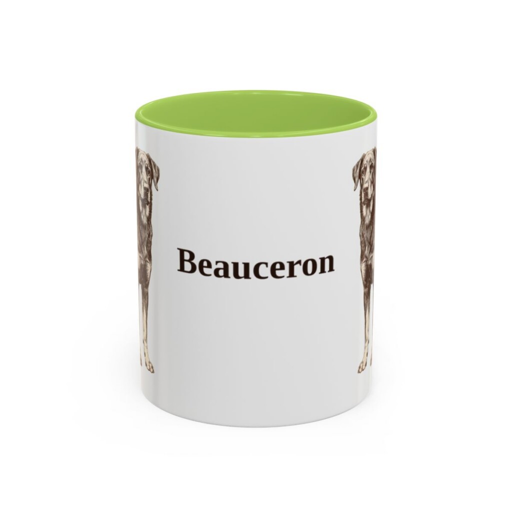 11oz Beauceron Mug, Vintage Dog Portrait Coffee Mug, Dog Lover Gift