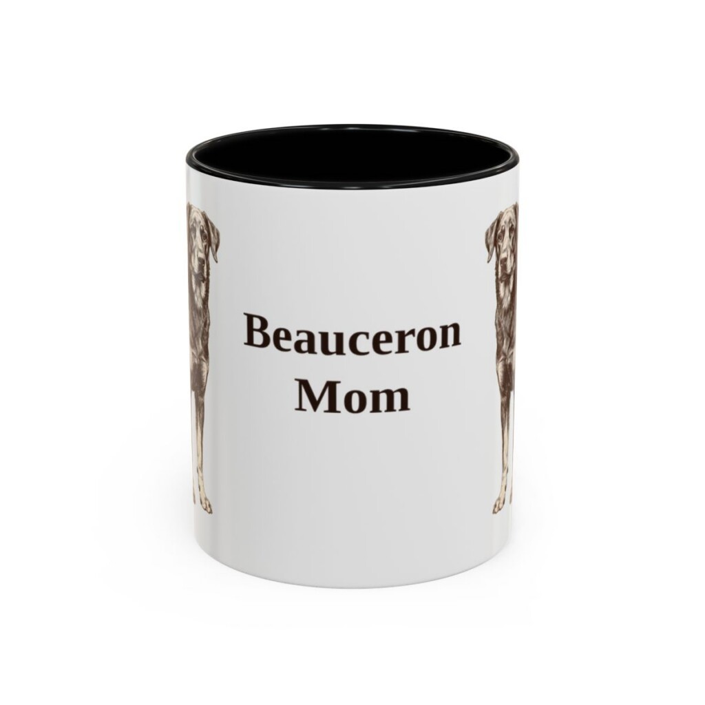 11oz Beauceron Dog Mom Mug, Vintage Sketch Coffee Mug, Dog Mom Gift
