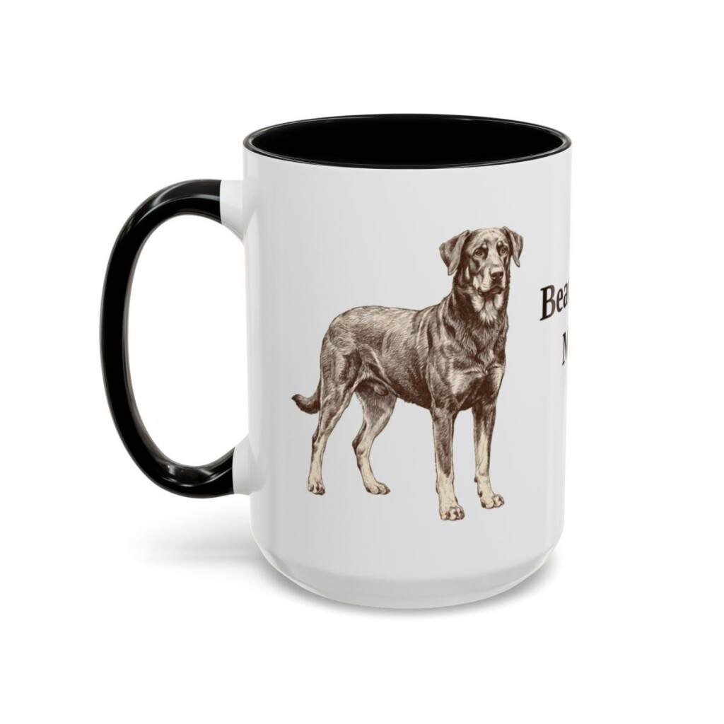 beauceron-mug-mom-black-left-3 15oz Beauceron Dog Mom Mug, Vintage Sketch Coffee Mug, Dog Mom Gift