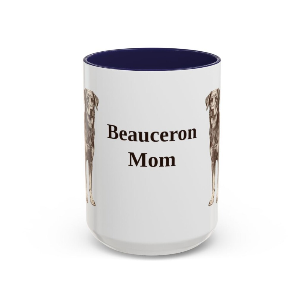 beauceron-mug-mom-navy-3 15oz Beauceron Dog Mom Mug, Vintage Sketch Coffee Mug, Dog Mom Gift