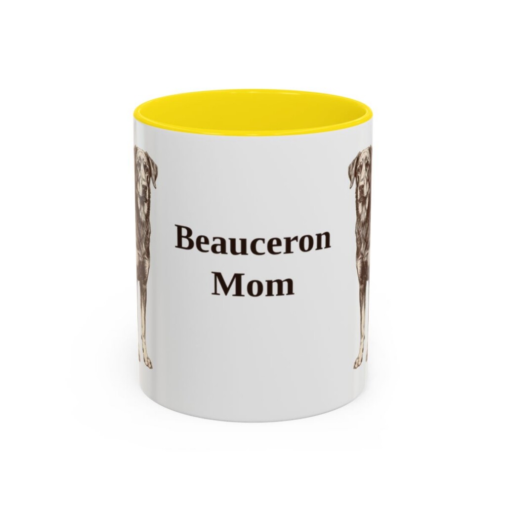 11oz Beauceron Dog Mom Mug, Vintage Sketch Coffee Mug, Dog Mom Gift