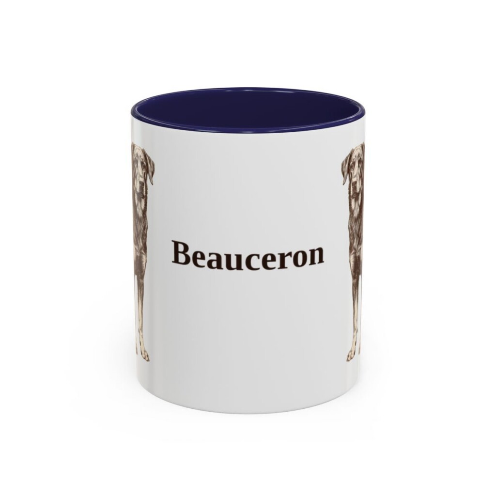11oz Beauceron Mug, Vintage Dog Portrait Coffee Mug, Dog Lover Gift