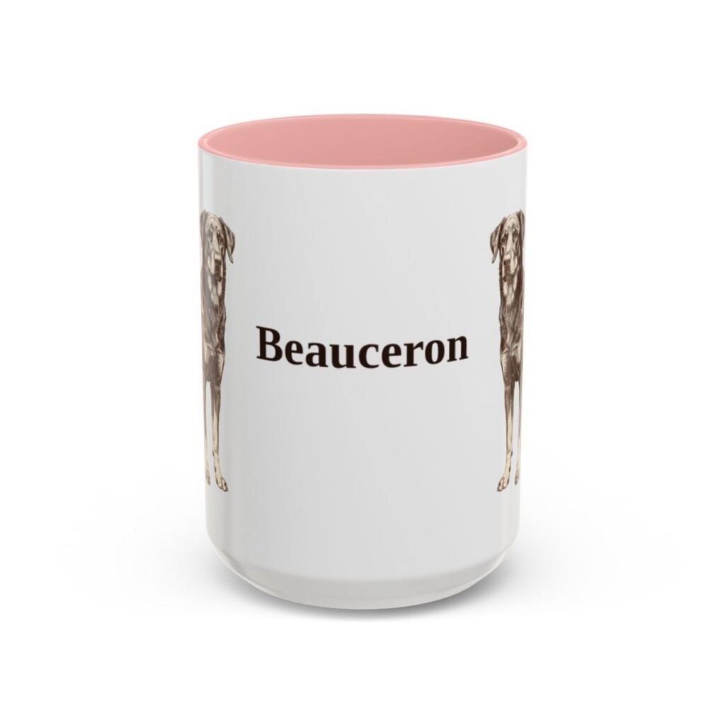 15oz Beauceron Mug, Vintage Dog Portrait Coffee Mug, Dog Lover Gift