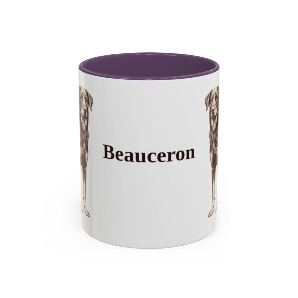 11oz Beauceron Mug, Vintage Dog Portrait Coffee Mug, Dog Lover Gift