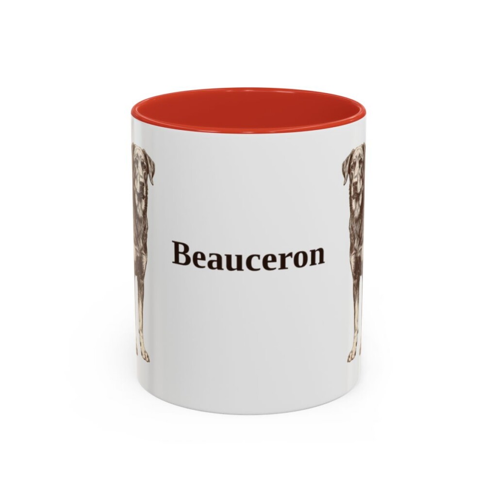 11oz Beauceron Mug, Vintage Dog Portrait Coffee Mug, Dog Lover Gift