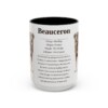 beauceron-mug-writeup-black-front-3 15oz Beauceron Mug, Illustrated Dog Breed Facts Coffee Mug, Vintage Dog Keepsake Gift