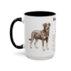 beauceron-mug-writeup-black-left-3 15oz Beauceron Mug, Illustrated Dog Breed Facts Coffee Mug, Vintage Dog Keepsake Gift