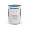 beauceron-mug-writeup-light-blue-3 15oz Beauceron Mug, Illustrated Dog Breed Facts Coffee Mug, Vintage Dog Keepsake Gift